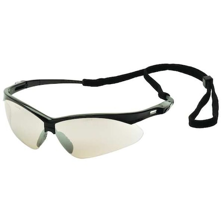 Condor Agitator, Safety Glasses, Anti-Scratch, Light Gray Lens, Black Frame, Half-Frame 23Y625