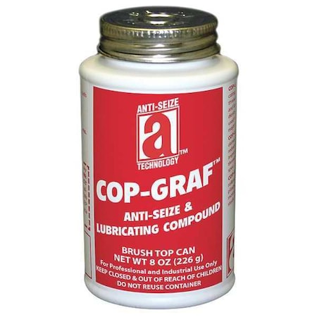 Anti-Seize Technology Anti Seize, Copper, 8 oz. Brush Top Can 11010