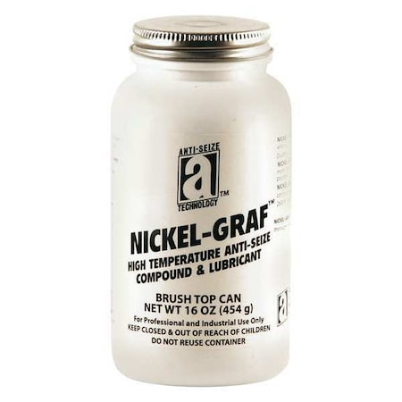 Anti-Seize Technology Anti Seize, Nickel, 16 oz Brush Top Can 13018