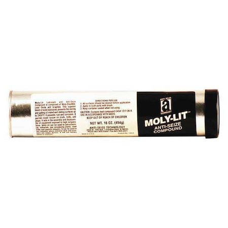 Anti-Seize Technology Anti Seize, 18 oz, Black, Cartridge 12015