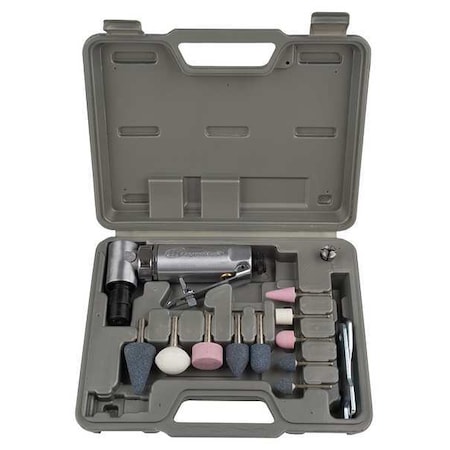 Ingersoll-Rand Right Angle Die Grinder Kit, 1/4 in NPT Female Air Inlet, 1/4 in Collet, Medium Duty, 21,000 RPM 301BK