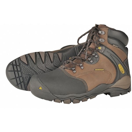 Keen Men's Work Boots, 9 Steel Toe, 6 in H, Slate Black 1007965 9EE