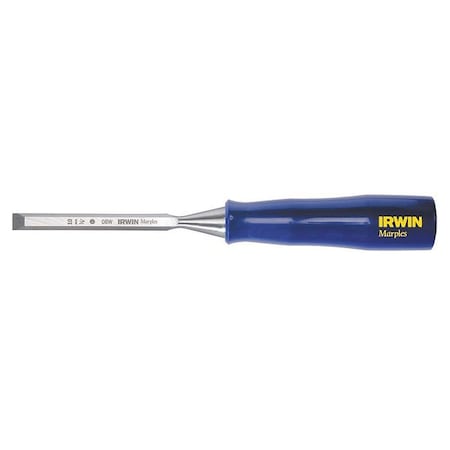 Irwin Wood Chisel, 3/8 x 4-1/2 In, Blue M44438N