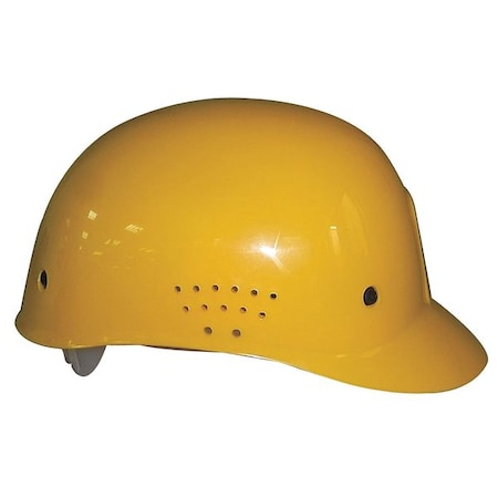 Condor Bump Cap, Baseball, Polyethylene, Pinlock Suspension, Yellow, Fits Hat Size 6-1/2 to 7-1/2 23Z349