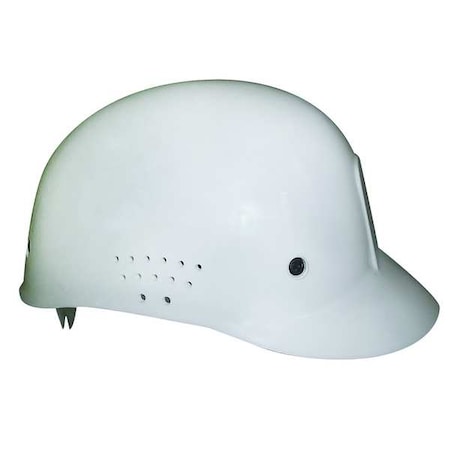Condor Vented Bump Cap, Front Brim, Polyethylene, Pinlock Suspension, Fits Hat Size 6 1/2 to 7 1/2, White 23Z350