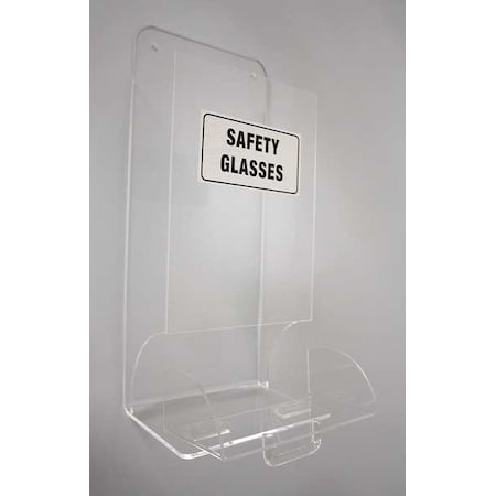 Zoro Select Eyewear Dispenser, Stack Tower, 20 Pairs, Acrylic, 18 in H x 8 in W x 5 1/2 in D, Clear, 1 Box 23Z420