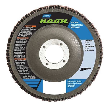 Norton Abrasives Flap Disc, 5 In x 40 Grit, 7/8 66623399212