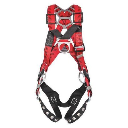 Msa Safety Full Body Harness, Universal, Polyester 10041609