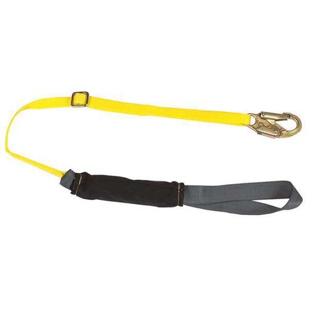 Msa Safety Shock-Absorbing Lanyard, 6 ft., Yellow 10060139