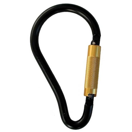 Msa Safety Carabiner, Auto-Lock, 9-1/2" Length, Aluminum, Bare Aluminum SRCA722