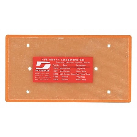 Dynabrade Dynabug, Dsc Pad, 3-2/3"X7" 57850