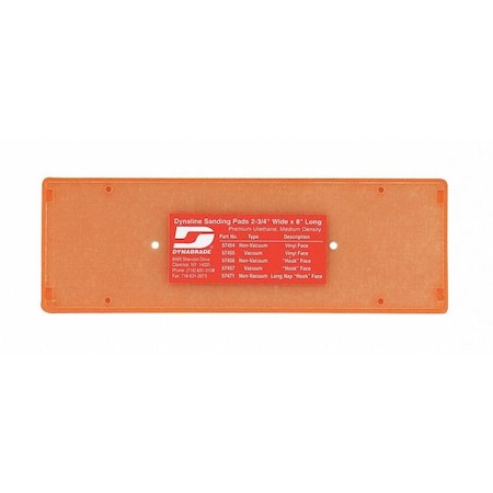 Dynabrade Disc Pad, 2-3/4" X 8" 57454