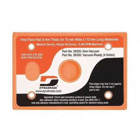 Dynabrade Dynabug II, Disc Pad, 3" X 4-1/4" 56355