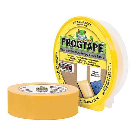 FROGTAPE Painters Tape, Yellow, 24mmX55M CF 160