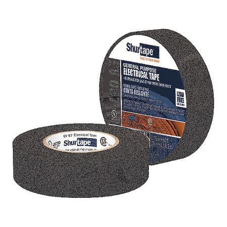 Shurtape Electrical Tape, Black, 3/4"X60Ft EV 057B