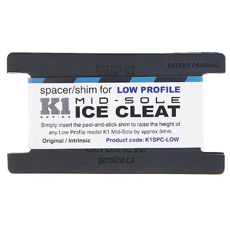 K1 Series Ice Cleat Spacer, Mid-Sole Coverage, Strap-On, Tungsten Carbide, Fits Shoe Size Universal V7770270-O/S