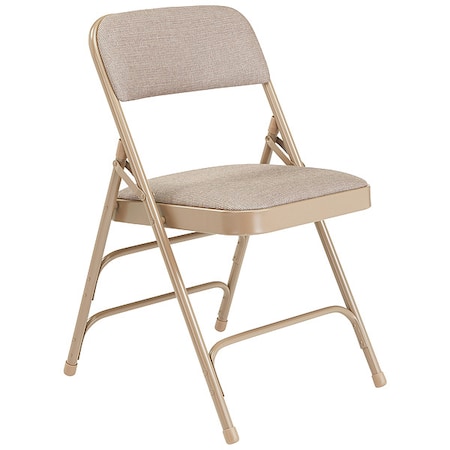 National Public Seating Folding Chair, Beige, 18-3/4 In., PK4 2301