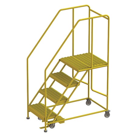 Tri-Arc Work Platform, 4-Step, 800 lb.Cap, Steel WLWP142424SL-Y