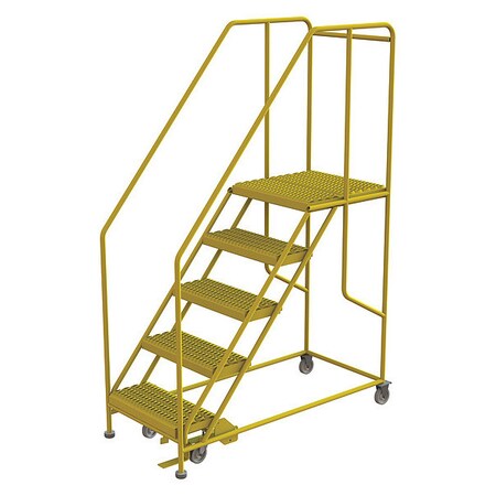 Tri-Arc Work Platform, 5-Step, 800 lb.Cap, Steel WLWP152424SL-Y