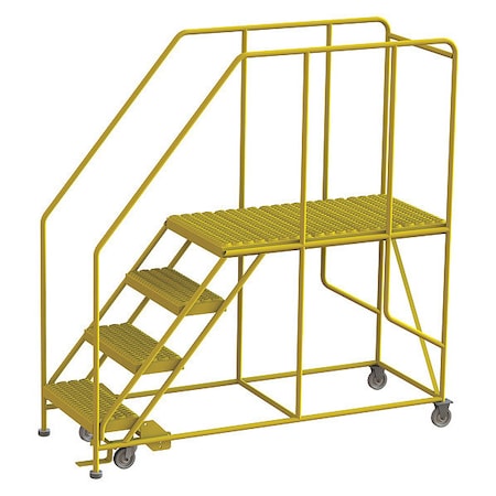 Tri-Arc Work Platform, 4-Step, 800 lb.Cap, Steel WLWP142448SL-Y