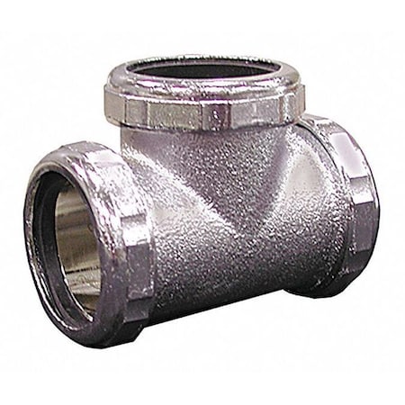Jones Stephens Slip Joint, Tee, Cp, 1/2" x 1/2" x 1/2" C74105