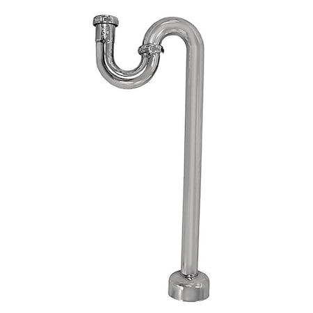 Jones Stephens S-Trap, CP Brass, 17 Gauge, 1-1/2" P38097