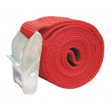 Jones Stephens Cam Strap, Red, 1" x 4 ft. S20101