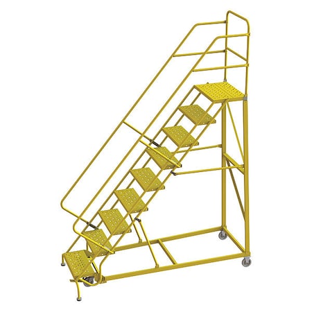 Tri-Arc Rolling Ladder, Steel, Safety Angle, 9-Step KDEC109246-Y