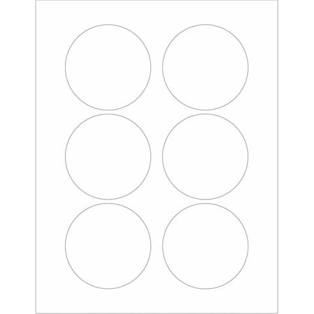 Tape Logic Tape Logic Circle Laser Labels, 3", White, PK600 LL150