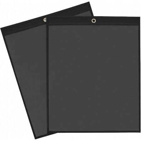 Partners Brand Solid Back Job Ticket Holders, 8 1/2" x 11", Black, PK25 JTH119