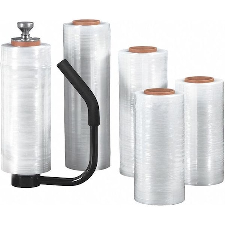 Partners Brand Cast Hand Strtch Film, 18"x80 ga.x375 ft., Package Quantity 4, 18" W x 375" L, Clear SF1880CAST