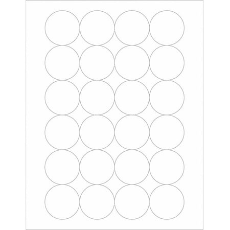 Tape Logic Tape Logic Circle Laser Labels, 1 2/3", White, PK2400 LL149