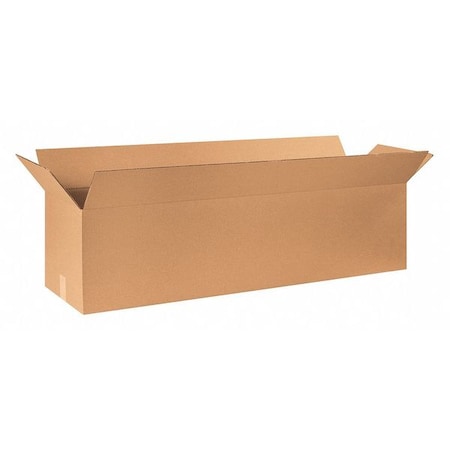 Partners Brand 50 in x 12 in x 12 in Shipping Box, Kraft, Corrugate, Single Wall, 32 ECT, 10 PK 501212