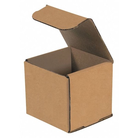 Partners Brand Corrugated Mailers, 3" x 3" x 3", Kraft, 50/Bundle M333K