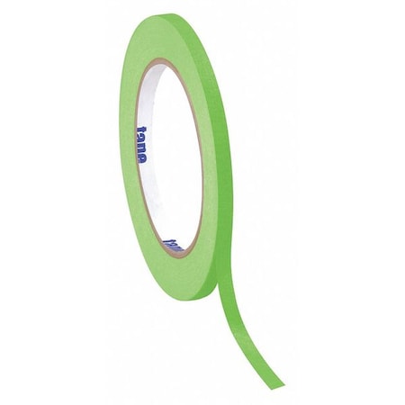 Tape Logic Masking Tape, 1/2"x60 yd., Lght Grn, Package Quantity 12, 1/2" W x 60 yds. L, Light Green, 12 PK T93300312PKA