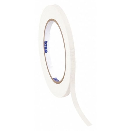 Tape Logic Masking Tape, 1/2"x60 yd., 4.9 mil, Wht, Package Quantity 72, 1/2" W x 60 yds. L, White, 72 PK T933003W