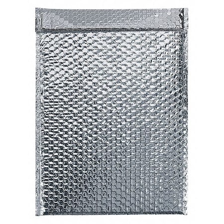 Partners Brand Cool Shield Bubble Mailers, 12 3/4" x 10 1/2", Silver, PK50 INM1210