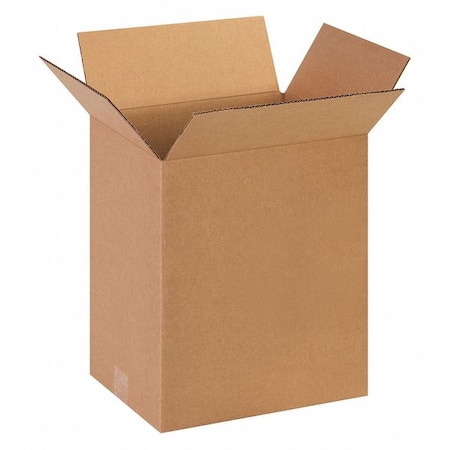 Partners Brand 12 in x 10 in x 10 in Shipping Box, Kraft, Corrugate, 32 ECT, 25 PK 131015