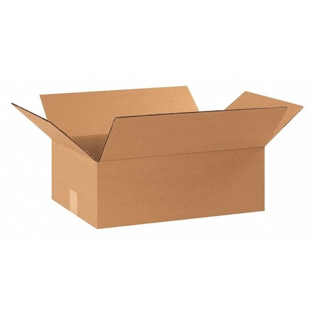 Partners Brand 17 1/4 in x 11 1/4 in x 5 in Shipping Box, Kraft, Corrugate, Single Wall, 32 ECT, 25 PK 17115