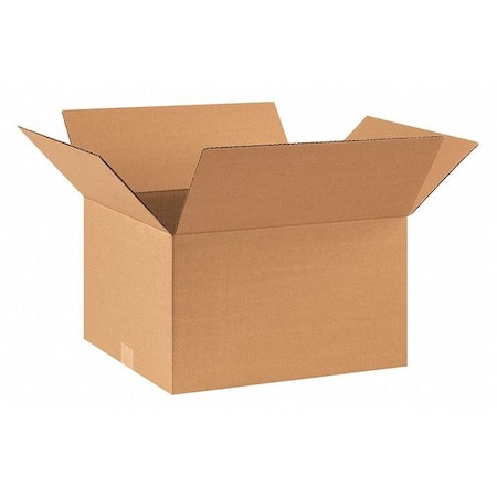 Partners Brand 17 1/4 in x 14 1/4 in x 10 in Shipping Box, Kraft, Corrugate, Single Wall, 32 ECT, 25 PK 171410R