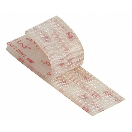 3M Reclosable Fastener, Acrylic Adhesive, 150 ft, 1 in W, Clear, 2 PK DK3M136
