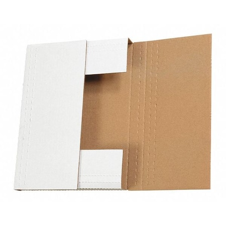 Partners Brand Easy-Fold Mailers, 9 1/2" x 6 1/2" x 3 1/2", White, 50/Bundle M9635BF
