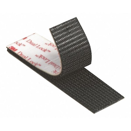 3M Reclosable Fastener, Acrylic Adhesive, 150 ft, 1 in W, Black DK3M127