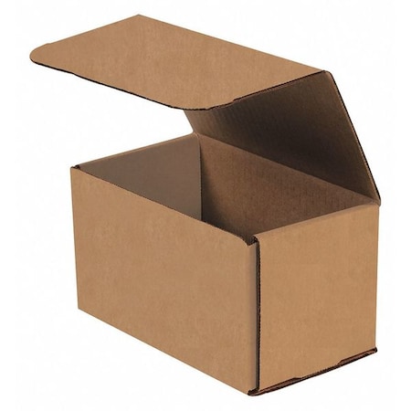 Partners Brand Corrugated Mailers, 7" x 4" x 4", Kraft, 50/Bundle M744K