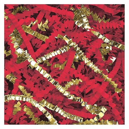 Preciousmetal Crinkle Paper Blend, Gold/Red Metallic, 10 Lbs./Case CPB10LL