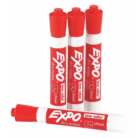 Expo Expo Dry Erase Markers, Red, PK12 BDEMARKERRD