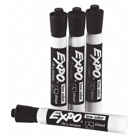 Expo Expo Dry Erase Markers, Black, PK12 BDEMARKERBK