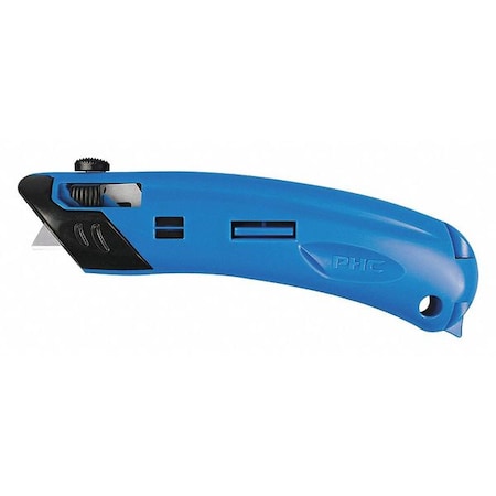 Ez4 EZ4 Guarded Spring-Back Safety Cutter, Blue, PK12 KN100