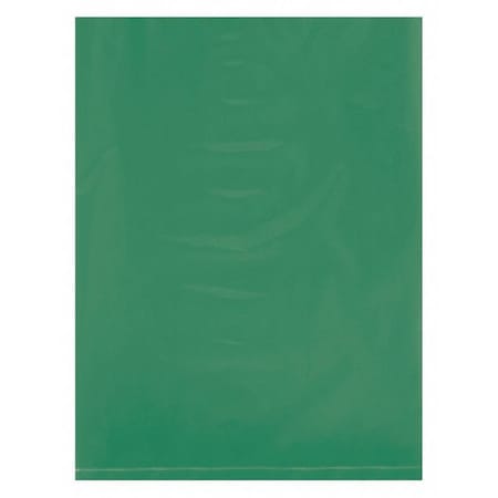 Partners Brand Flat Poly Bags, 9" x 12", 2 mil, Green, 1000 PK PB480G