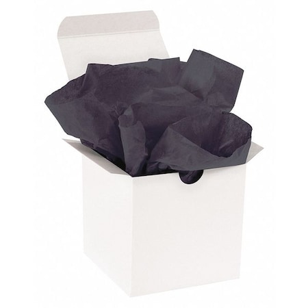 Partners Brand Gift Grade Tissue Paper, 15" x 20", Black, PK960 T1520D